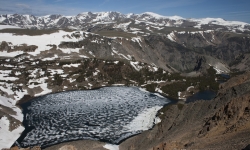 Beartooth Glacier lake in Montana