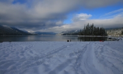 Lake Wenatchee in the winter