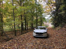 Mazda 6 on road in Traverse City