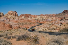 11.-Valley-of-Fire-with-Car-in-road