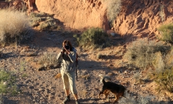 Fran Reisner taking photo