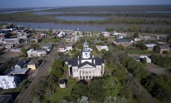 Old Courthouse Vicksburg aerial