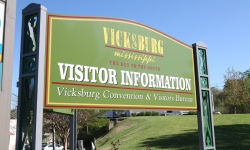 Welcome to Vicksburg sign