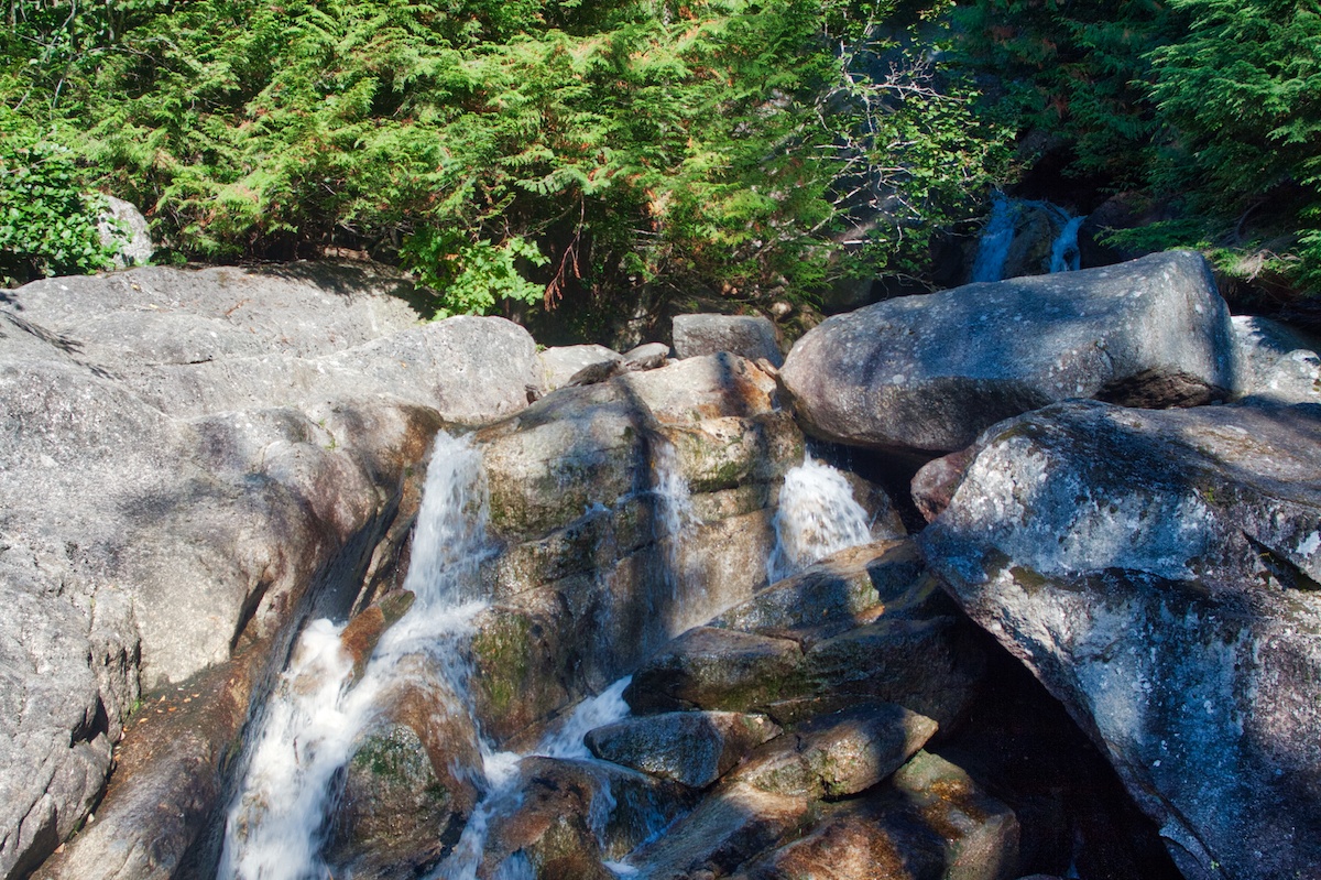 Waterfall while hiking the chief