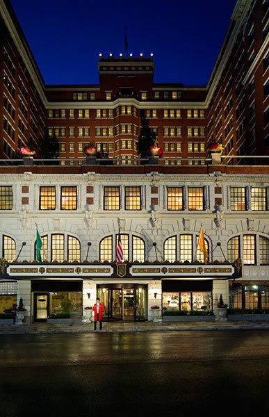 the Davenport hotel Exterior in Spokane WA