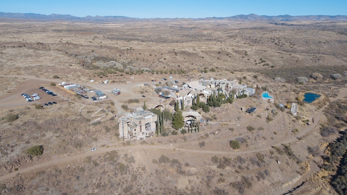 Arcosanti aerial 1 by MikesRoadTrip.com