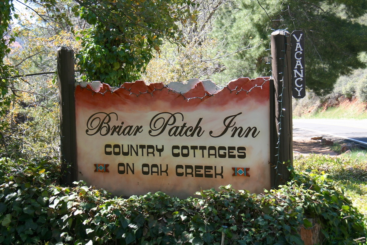 Briar Patch Inn sign in Sedona