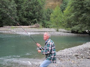 fishing on the Dosewallips River