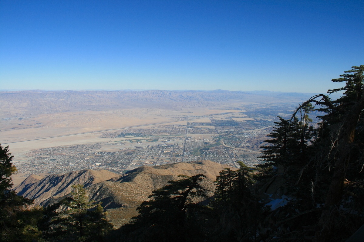 View from Palm Springs Tram by MikesRoadTrip.com