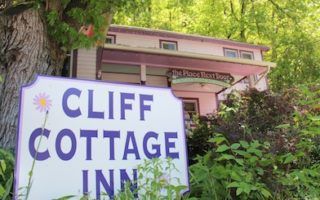 Cliff Cottage inn sign