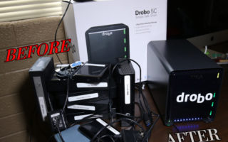 Before Drobo and after Drobo | photo by: Mike Shubic