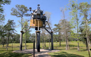 Lunar Lander roadside attraction in Westonia, Mississippi