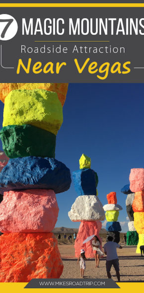 Seven Magic Mountains roadside attraction by MikesRoadTrip.com