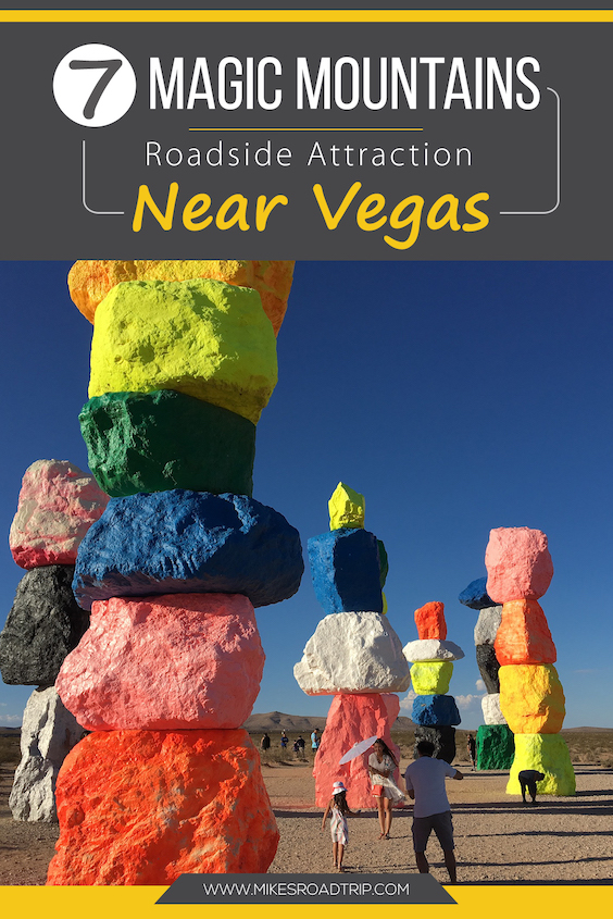 Seven Magic Mountains roadside attraction by MikesRoadTrip.com