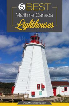 5 Best Maritime Canada lighthouses Pinterest Pin by MikesRoadTrip.com