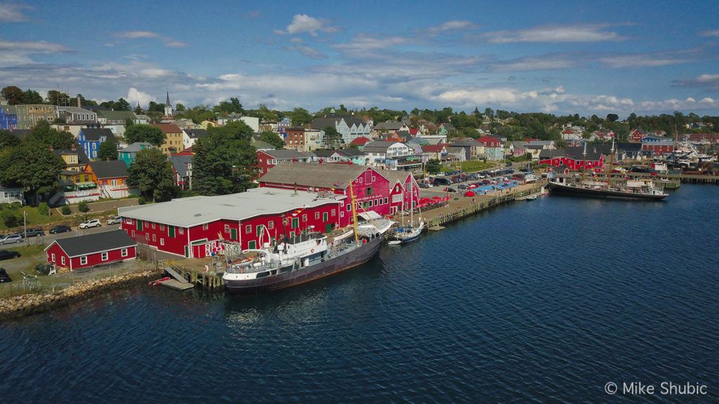 Lunenburg aerial by MikesRoadTrip.com on a Nova Scotia Road Trip