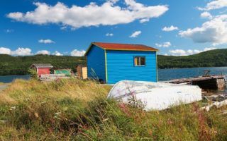 Newfoundland fishing shacks by MikesRoadtrip.com