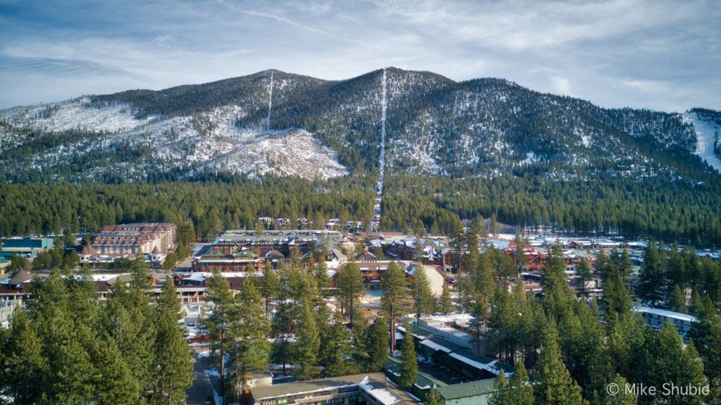 Travel recap to South Lake Tahoe downtown aerial by MikesRoadTrip.com