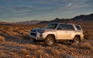 Toyota 4Runner at sunset in Nevada by MikesRoadTrip.com