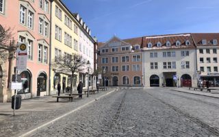 Brunswick Germany cobblestone street by MikesRoadTrip.com