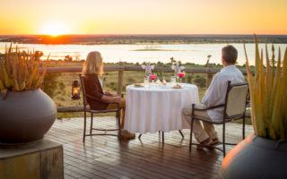 Ngoma Safari Lodge sunset dinner