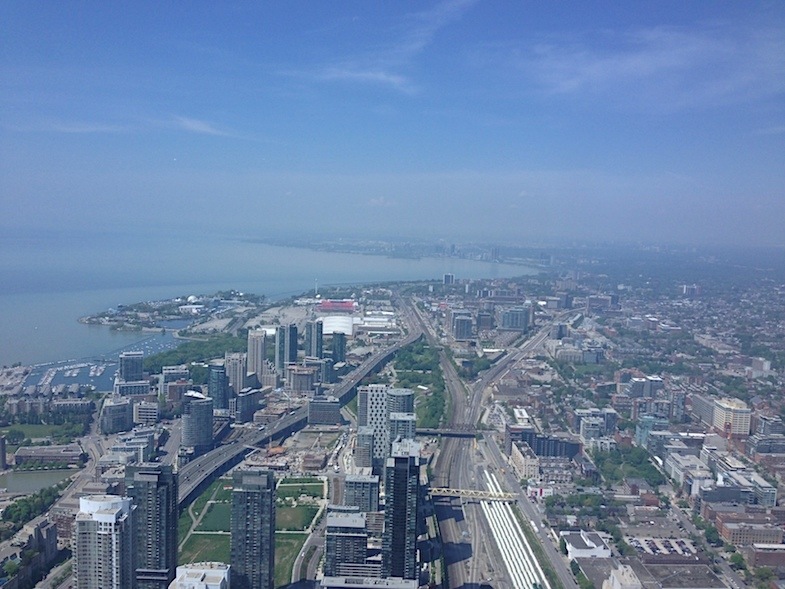 Toronto skyline from CN Tower