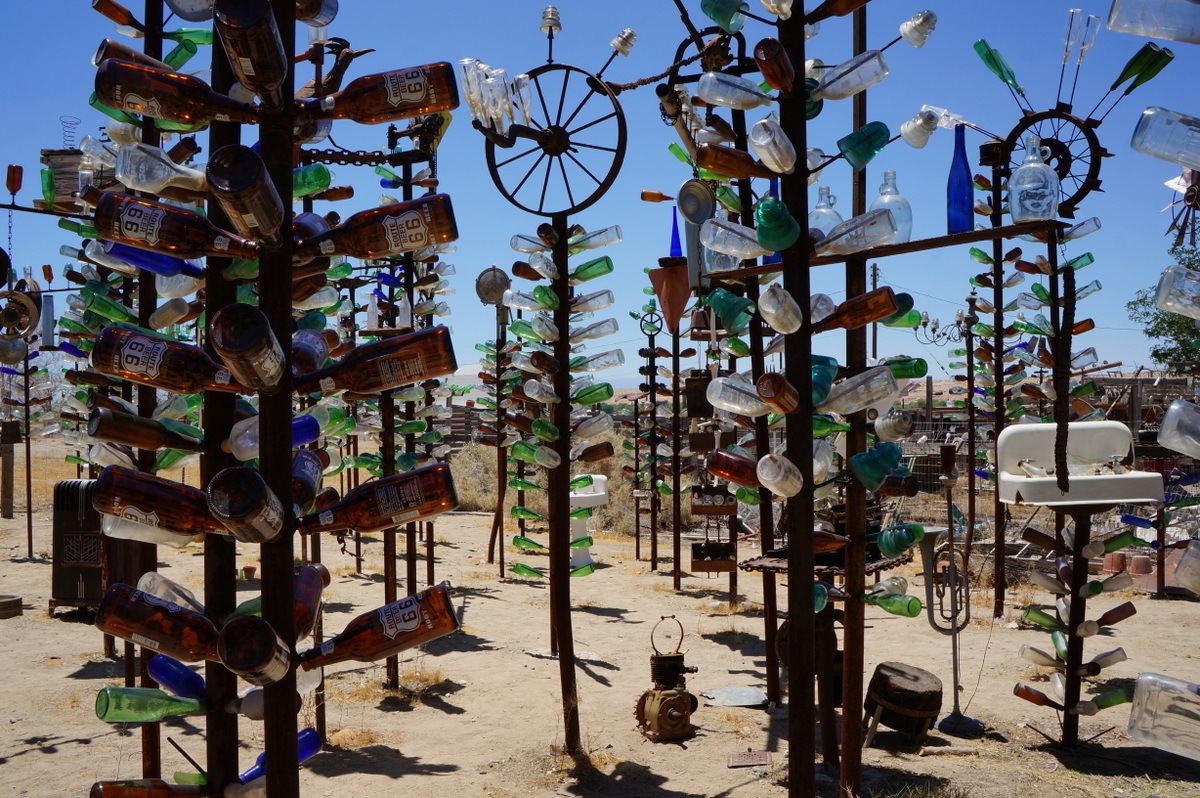 Bottle Tree Ranch is one of many interesting roadside attractions in California