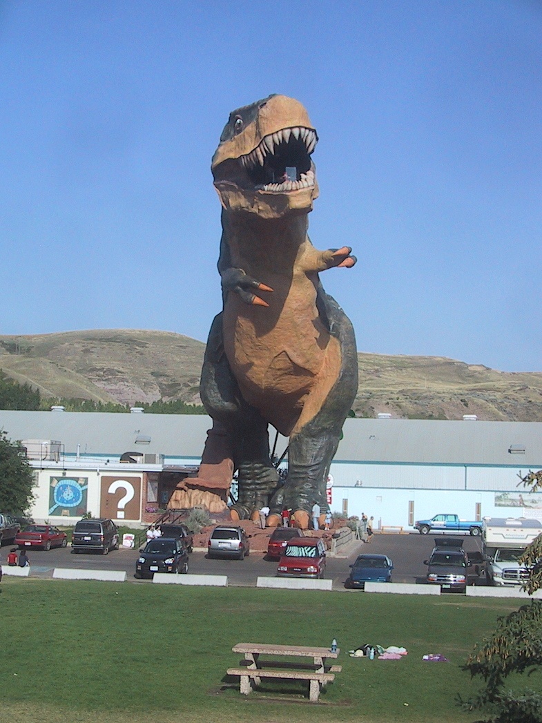 T-Rex Roadside attraction in Alberta by Chris Christensen