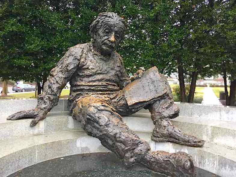 Einstein Memorial in Washington D.C. is one of the many roadside attractions in the area