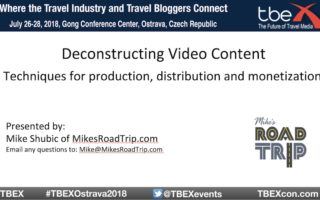 TBEX Ostrava screenshot of Deconstructing video content