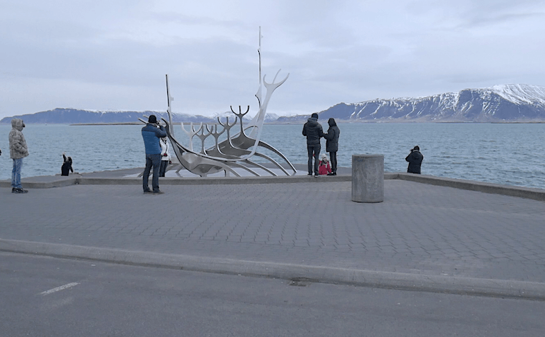 Sun Voyager is one of many roadside attractions in Iceland