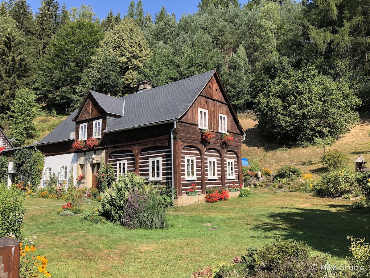 traditional Bohemian Switzerland style homes called “semi-timbered houses" by MikesRoadTrip.com