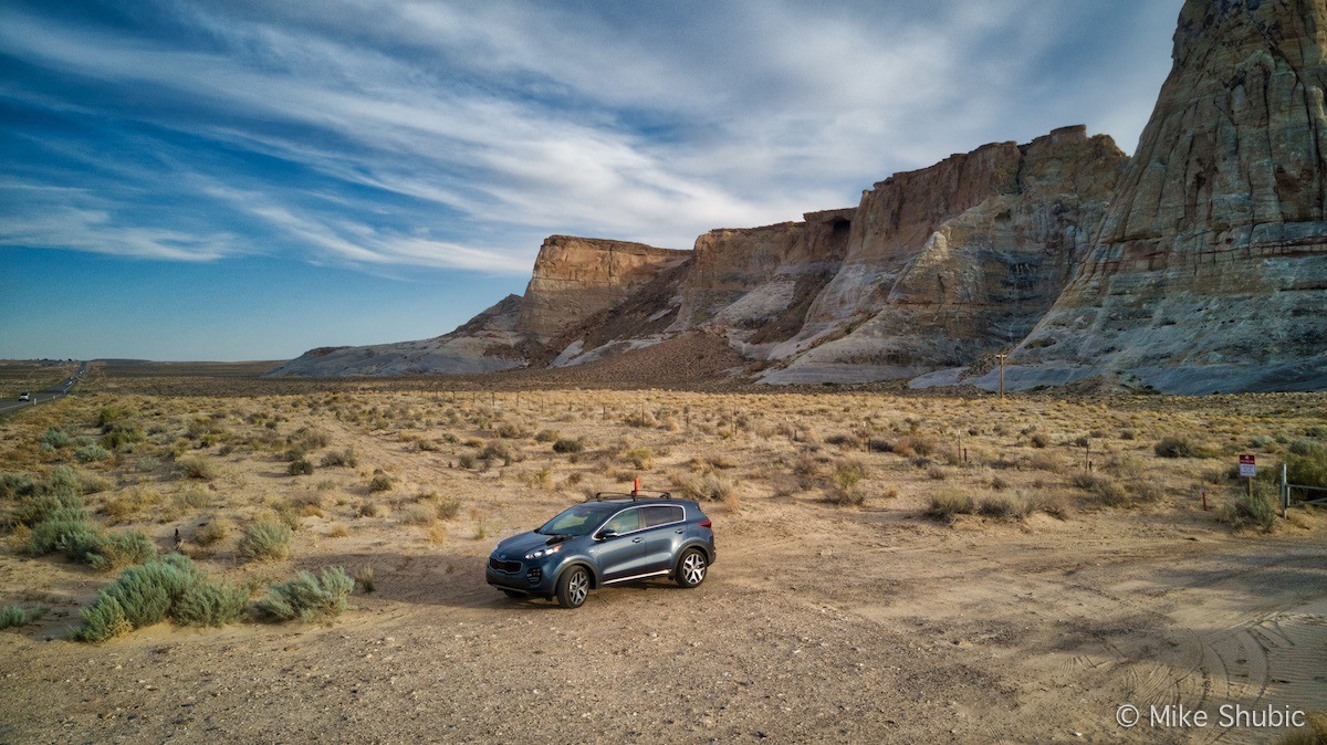 Kia Sportage in Utah by MikesRoadTrip.com