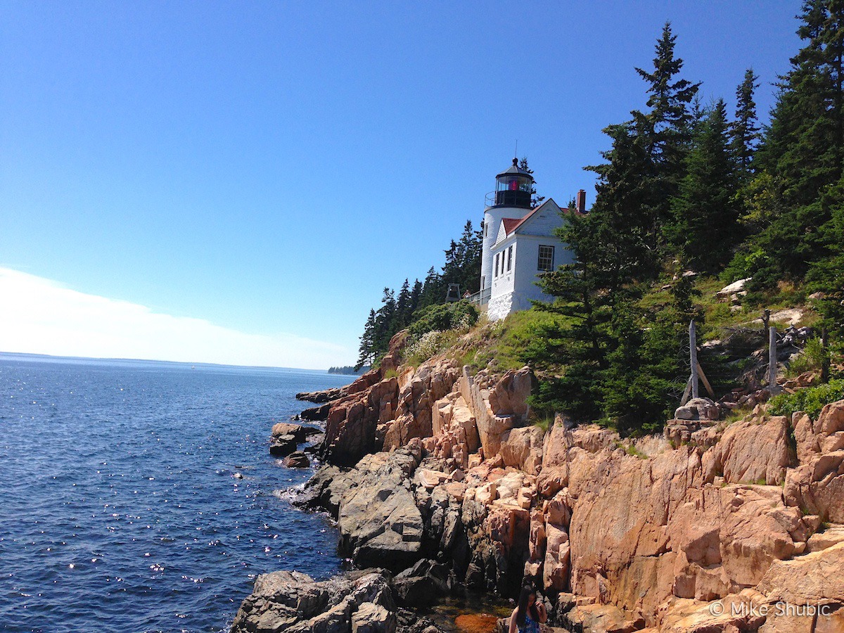 Maine lighthouse Acadia National Park