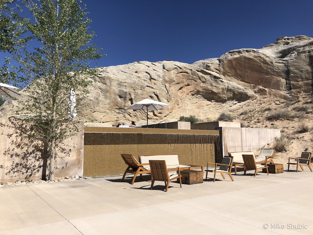 Water feature at Amangiri by MikesRoadTrip.com