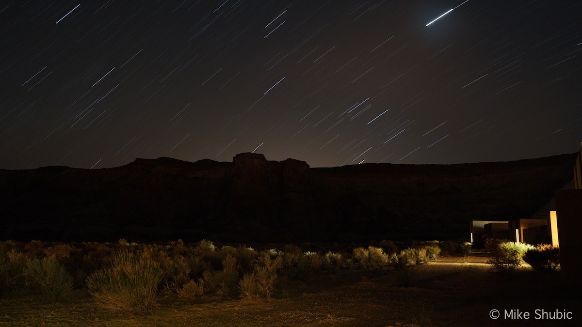 Star trail photo at Amangir resort by MikesRoadTrip.com