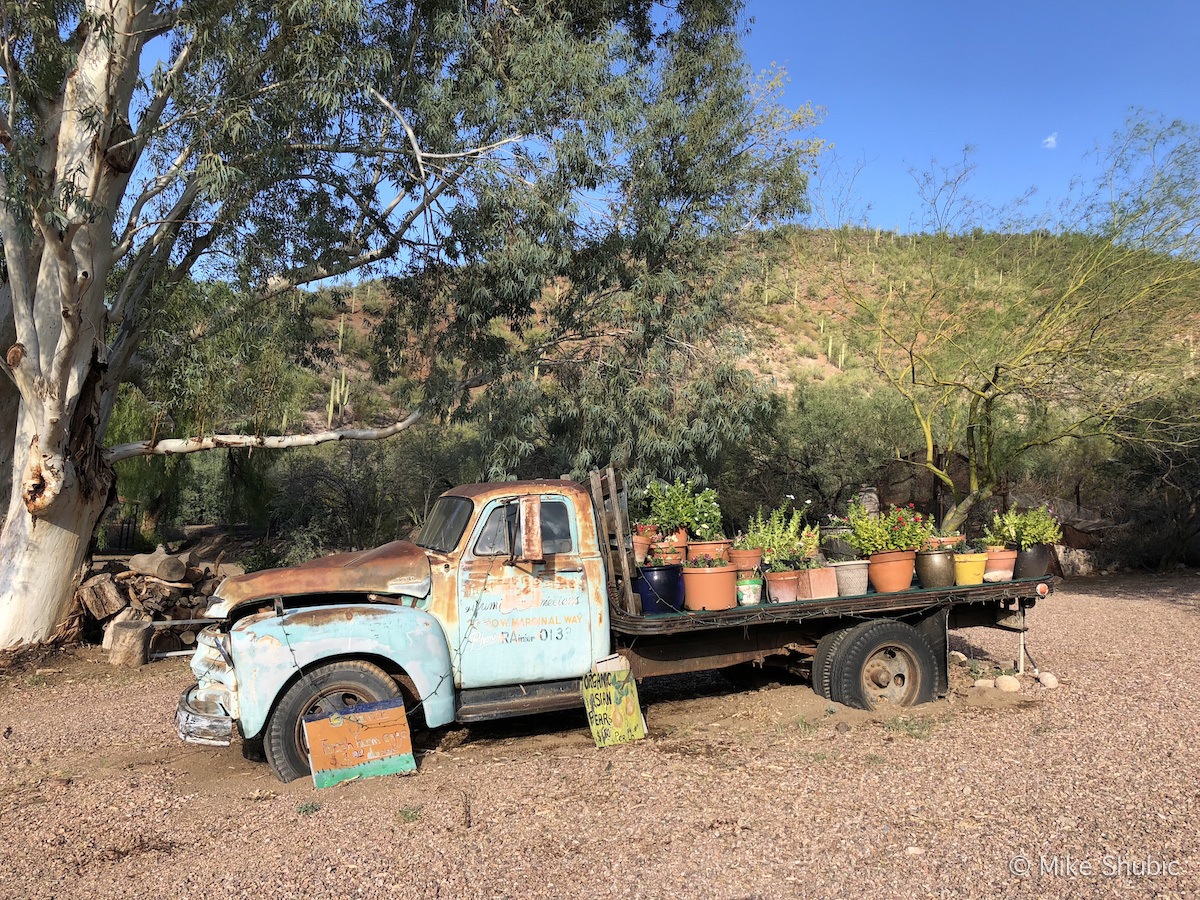 Old Farm Truck at Aravaipa Farms by MikeseRoadTrip.com