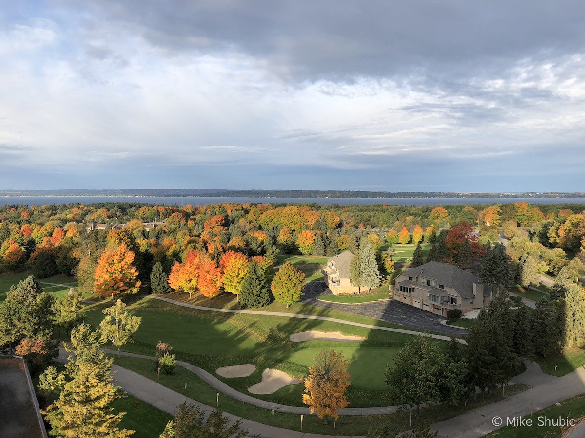 View from the rooms at Grand Traverse Resort by Mikesroadtrip.com