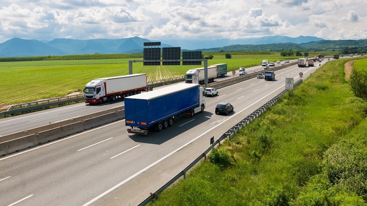 life saving road trip tips: Don't pass a semi truck on the righ. Advise by MikesRoadTrip.com