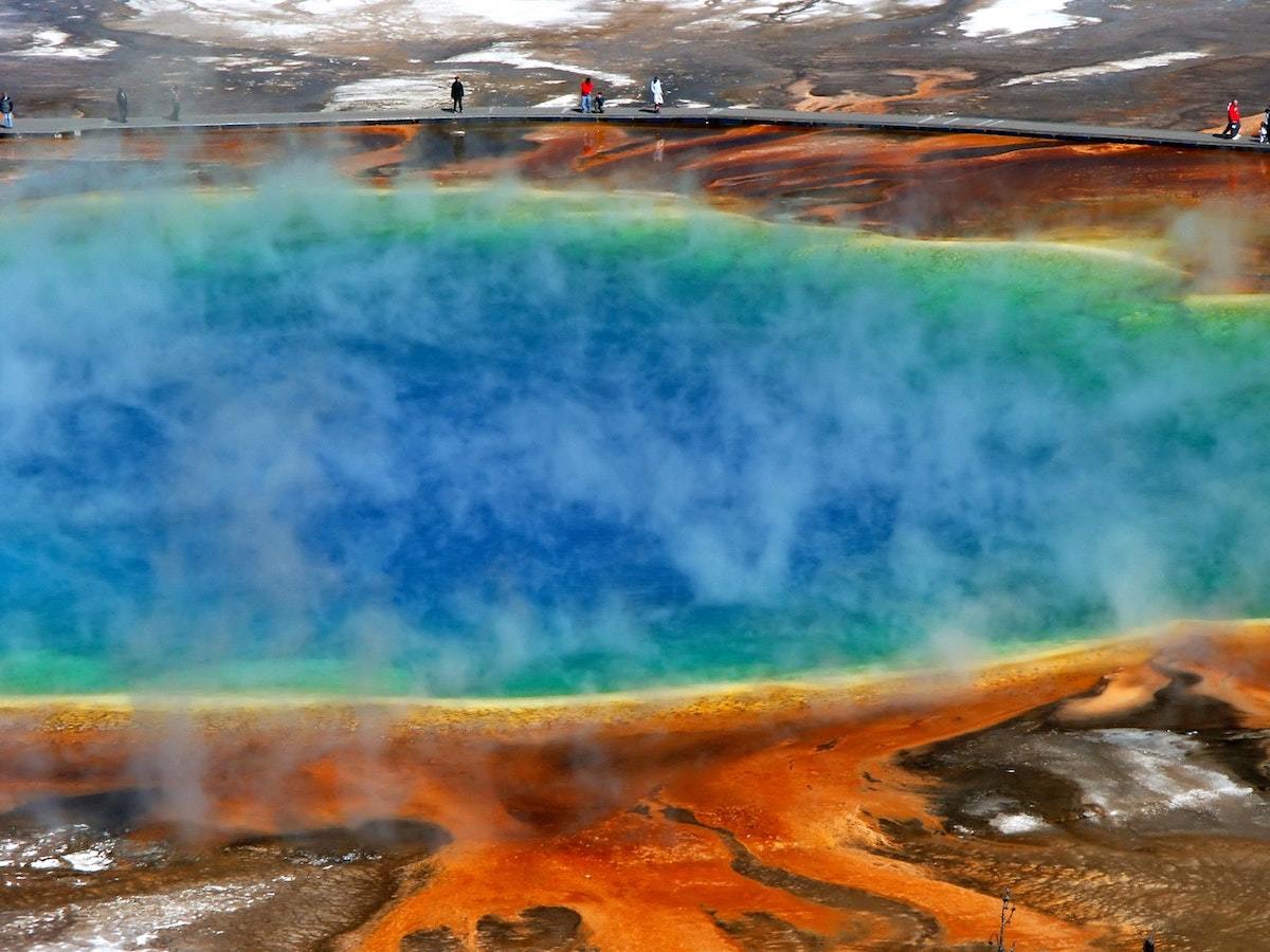 Grand Prismatic Spring is a must when you visit Wyoming