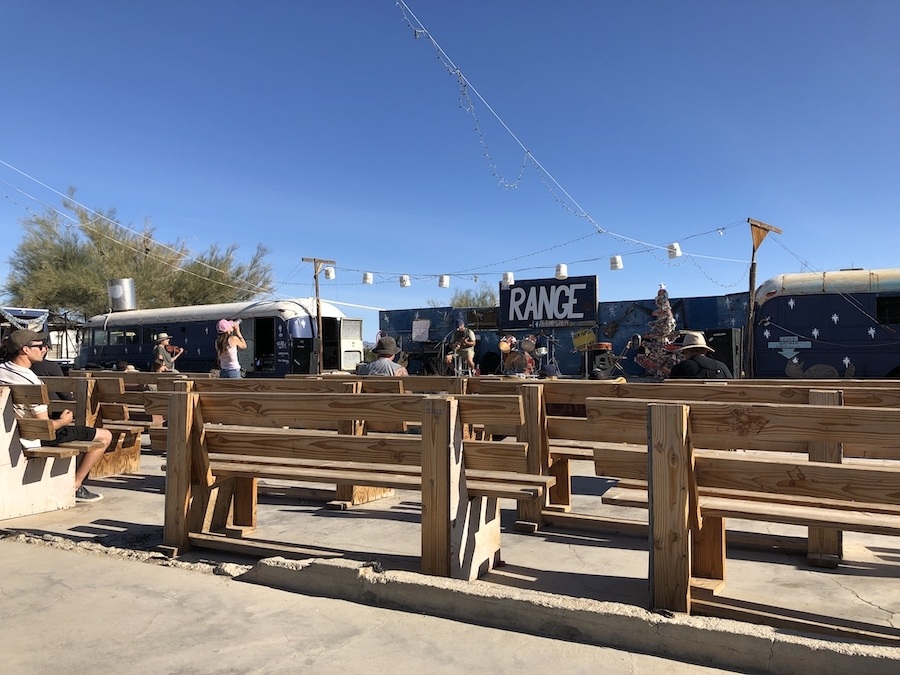 Entertainment area of Slab City