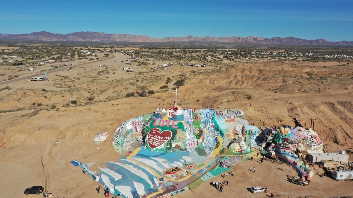 Salvation Mountain aerial photo by: Mike of MikesRoadTrip.com