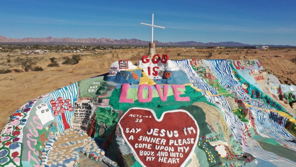 Salvation Mountain aerial