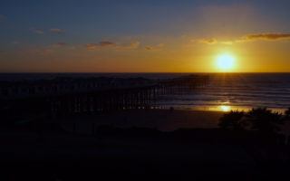 Coastal sunset in San Deigo by Mike of MikesRoadTrip.com