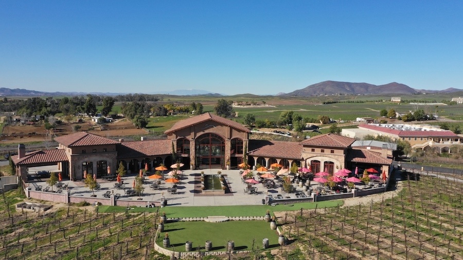 Temecula Winery aerial photo by: Mike of MikesRoadTrip.com