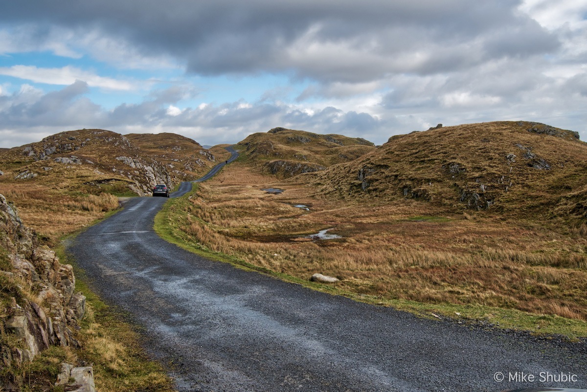 One of the scenic roads of Ireland is toward Slieve League. Photo by Mike Shubic of MikesRoadTrip.com