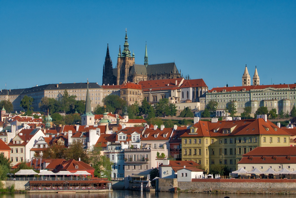 Travel to the Czech Republioc to see the Prague Castle with city and cannal views. Photo by: Mike of MikesRoadTrip.com