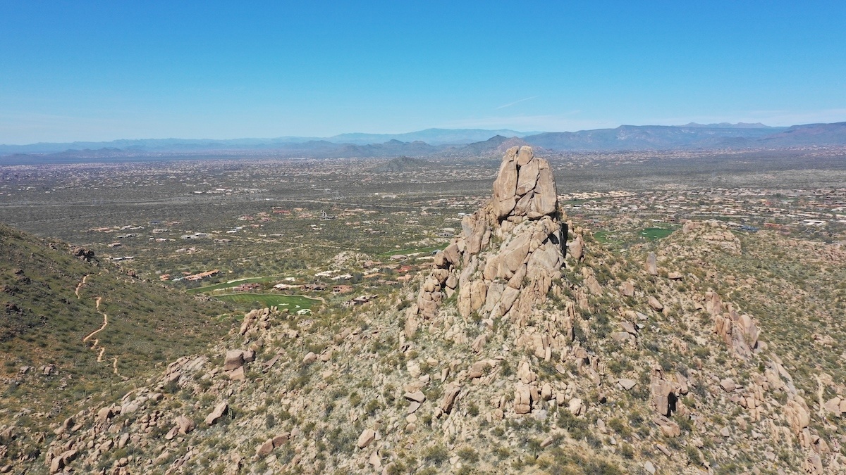 Pinnacle Peak aerial by MikesRoadTrip.com