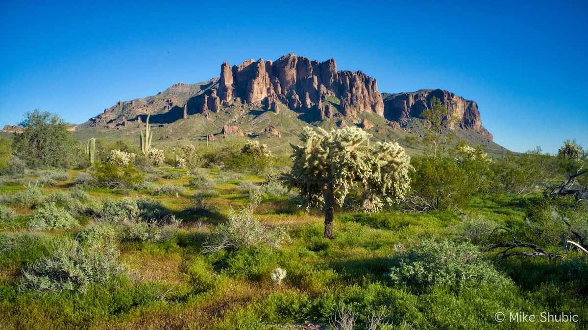 Superstition Mountains aerial by MikesRoadTrip.com