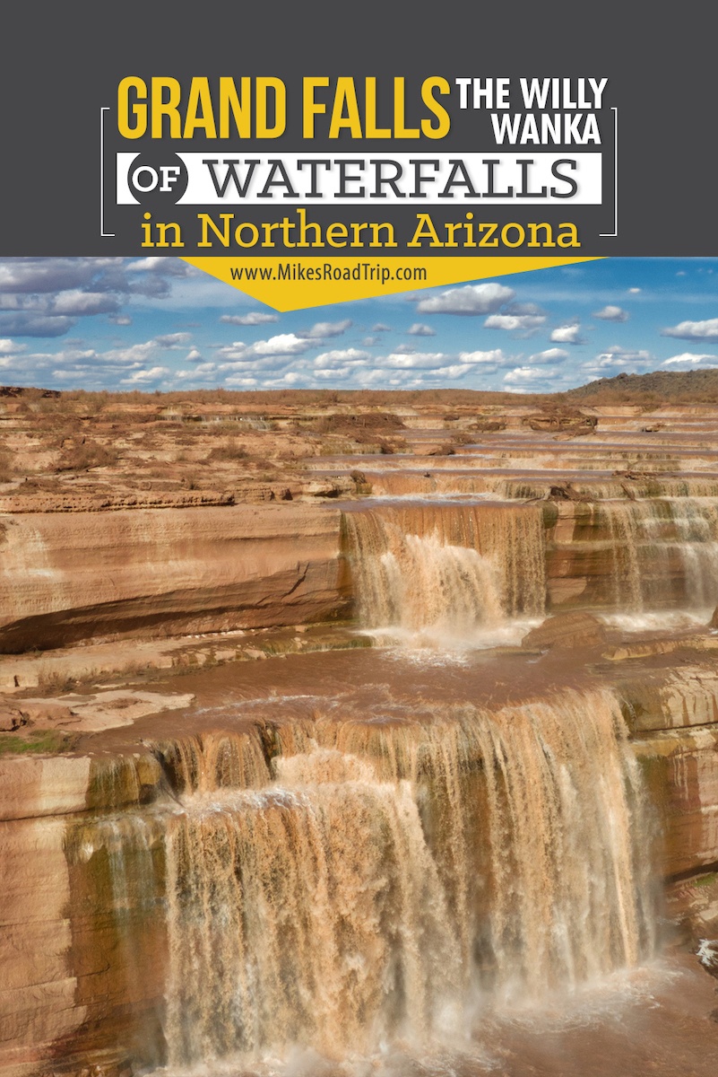 Visiting Grand Falls in Northern Arizona - #grandfalls #chocolatefalls #waterfalls #waterfall #flagstaff #northernarizona #arizona #visitarizona 